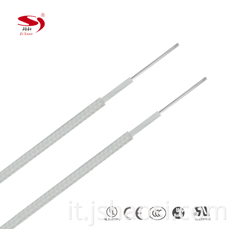 Mica wrap fire resistant wire NH-500 1.5mm² WHITE